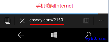 手机访问网络