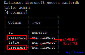 sqlmap猜列名2